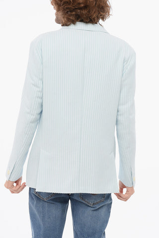 CC COLLECTION Blazer Monopetto Sfoderato Con Righe Ricamate