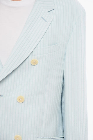 CC COLLECTION Blazer Monopetto Sfoderato Con Righe Ricamate