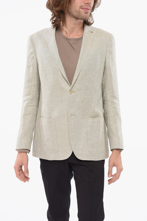 CC Collection Blazer RIGHT in Misto Lino con Textur Irregolare