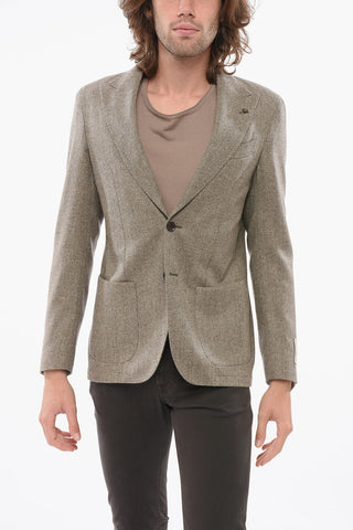 CC Collection Blazer Motivo Herringbone con Rever Lancia