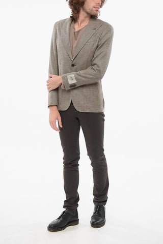 CC Collection Blazer Motivo Herringbone con Rever Lancia
