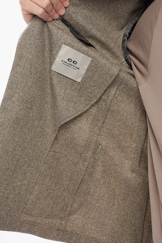CC Collection Blazer Motivo Herringbone con Rever Lancia