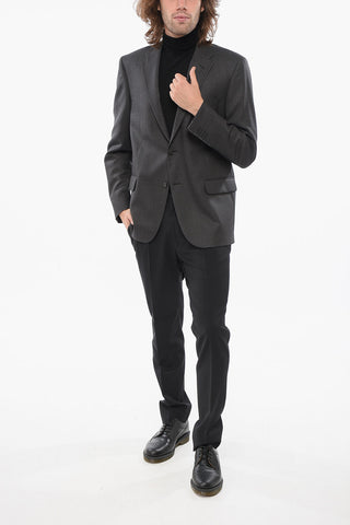 CC COLLECTION Virgin Wool Blazer With Hopsack Pattern