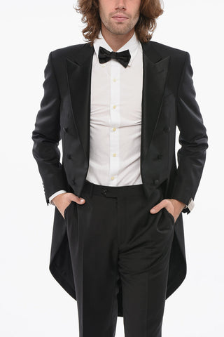 Virgin Wool Peak Lapel MANTUA Tail-Coat