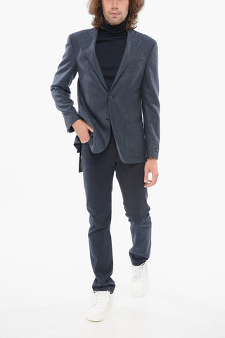 FULL-TIME Blazer Monopetto In Misto Lana