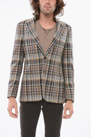 CC COLLECTION Seidenblazer REFINED mit Karomuster