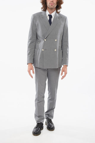 CC BROTHERS Double-breasted Suit with Peak Lapel