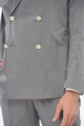 CC BROTHERS Double-breasted Suit with Peak Lapel