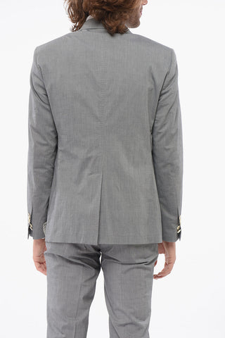 CC BROTHERS Double-breasted Suit with Peak Lapel