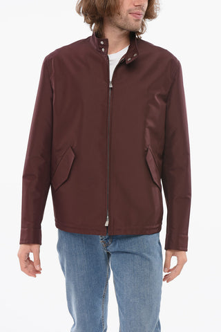 Button-down Neck Windbreaker Jacket