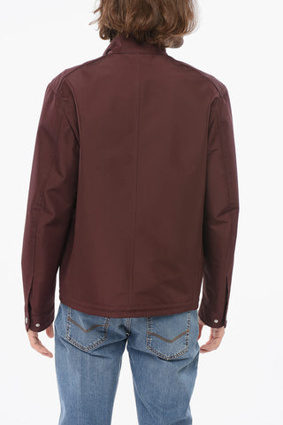 Button-down Neck Windbreaker Jacket