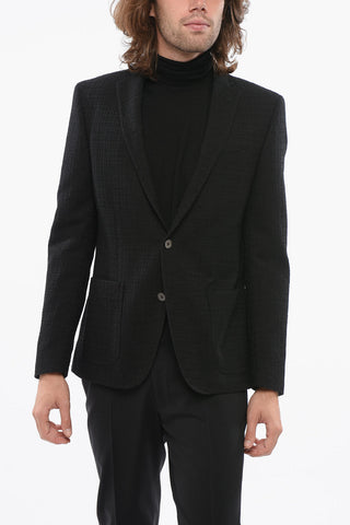 CC Collection Cool Wool RESET Blazer with 3D Tone on Tone Motif