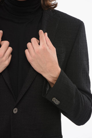 CC Collection Cool Wool RESET Blazer with 3D Tone on Tone Motif