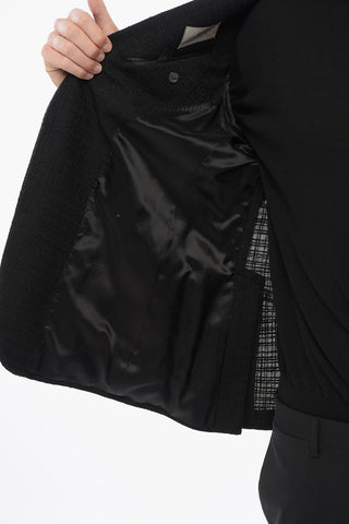CC Collection Cool Wool RESET Blazer with 3D Tone on Tone Motif
