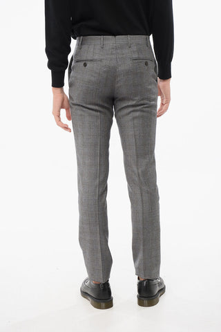Pantaloni In Lana A Quadri