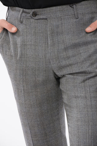 Pantaloni In Lana A Quadri