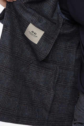 CC COLLECTION Blazer In Lana RETAILOERD LIGHT Sfoderato Tartan