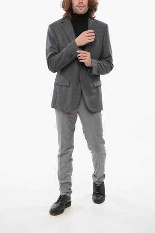 CIRCLE Blazer in Lana Vergine con Tasche ad Aletta 