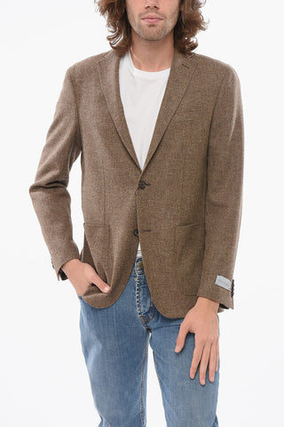 Blazer Monopetto In Misto Lana E Cashmere