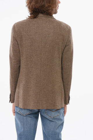 Blazer Monopetto In Misto Lana E Cashmere