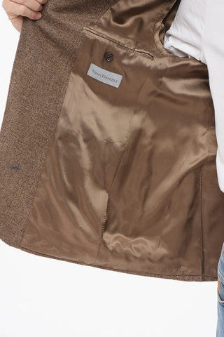 Blazer Monopetto In Misto Lana E Cashmere