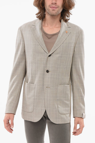 CIRCLE Single-Breasted Blazer Unlined with Patch Pockets