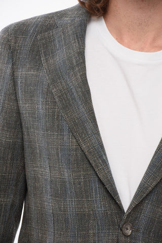 CC Collection Blazer REWARD in Fresco Lana con Motivo a Quadri