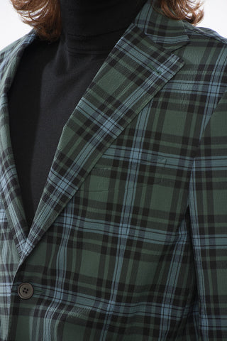 CC Collection Blazer RELIGHT aus geprägtem Stoff mit Tartanmuster