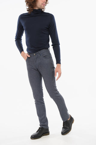 ID Wool Pants with Buttoned Closure