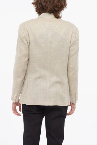Herringbone Fabric GATE Blazer with Peak Label