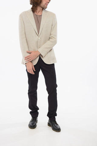 Herringbone Fabric GATE Blazer with Peak Label