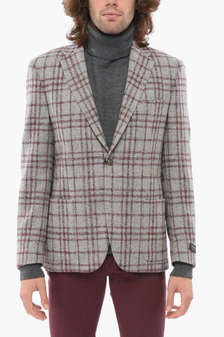 FULLTIME Blazer In Lana con Tasche a Toppa