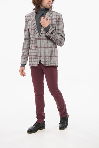 FULLTIME Blazer In Lana con Tasche a Toppa