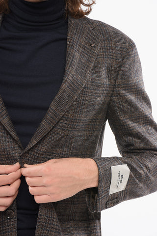 CC COLLECTION Tartan Half-lined REFINED Wool Blazer