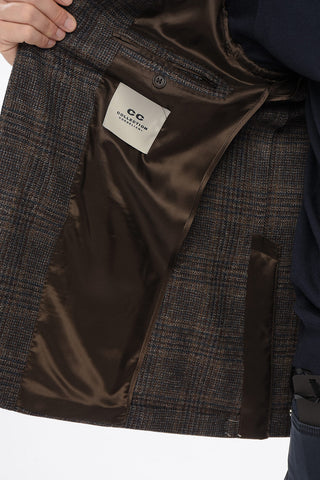 CC COLLECTION Tartan Half-lined REFINED Wool Blazer