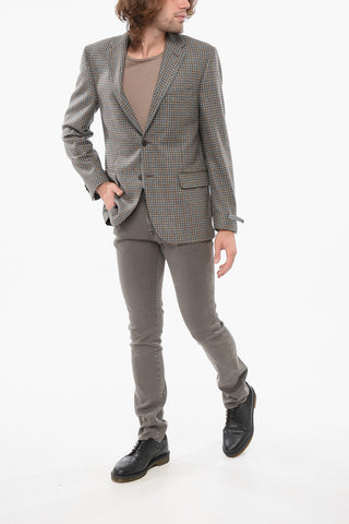 Blazer In Lana Vergine A Quadretti