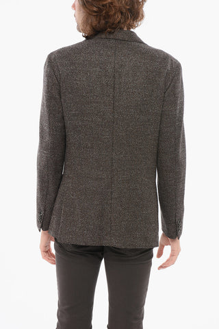 Blazer Semi-foderato Monopetto In Misto Lana