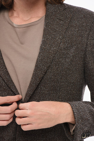 Blazer Semi-foderato Monopetto In Misto Lana