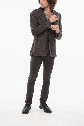 Blazer Semi-foderato Monopetto In Misto Lana