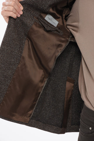 Blazer Semi-foderato Monopetto In Misto Lana