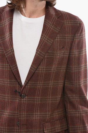 Virgin Wool Blazer with Flap Pockets