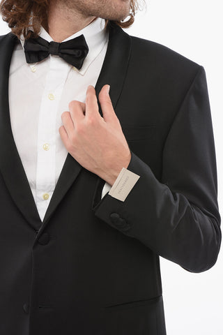 Wool CERIMONIA ACADEMY Suit with Shawl Lapel