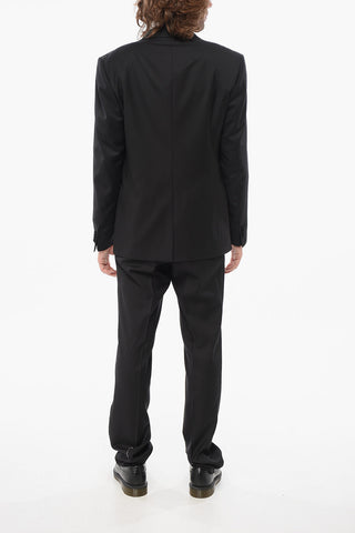 Wool CERIMONIA ACADEMY Suit with Shawl Lapel