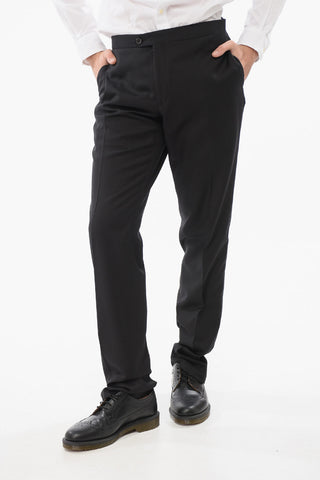 Wool CERIMONIA ACADEMY Suit with Shawl Lapel