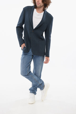 CC COLLECTION Unlined Wool-Blend Blazer