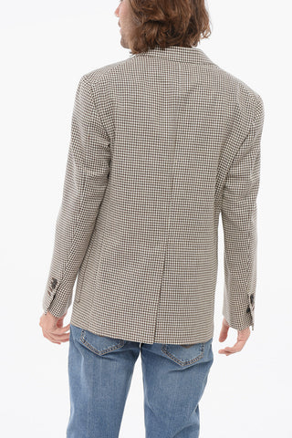 CIRCLE Blazer In Misto Lana A Quadretti Sfoderato
