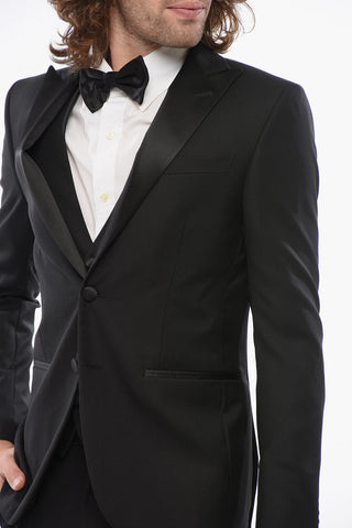 CODE 3 Piece Suit with Peak Lapel