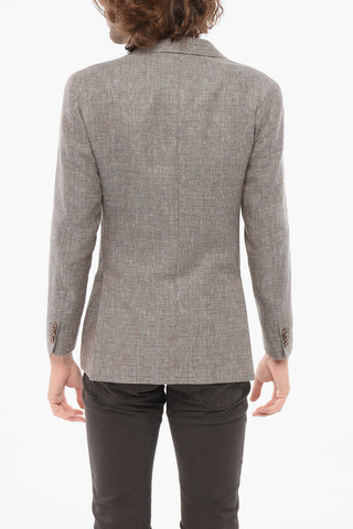 Woven Linen Semi-Lined Blazer