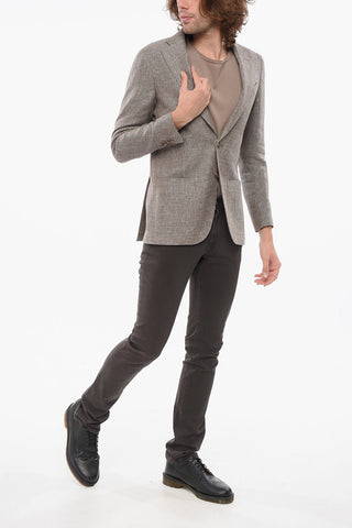 Woven Linen Semi-Lined Blazer
