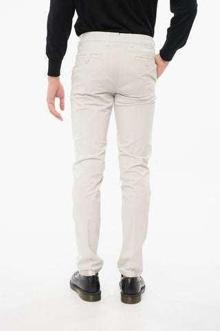 ID Stretch Cotton Chino Pants with Belt Loops